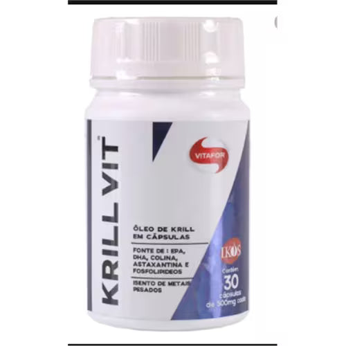 Óleo de Krill 500mg Vitafor 30 Cápsulas