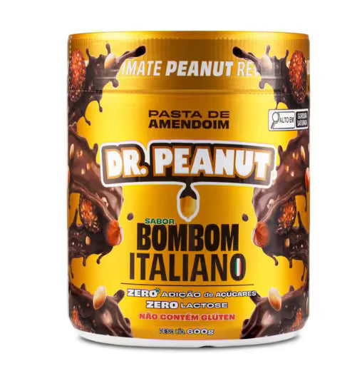 Pasta de Amendoim Sabor Bombom Italiano Dr. Peanut 600g