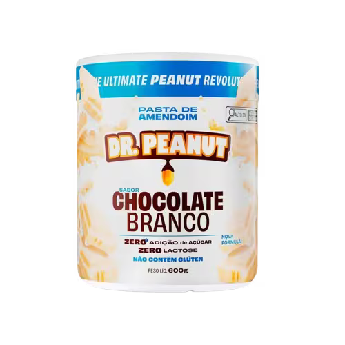 Pasta de Amendoim Chocolate Branco Dr Peanut 600g