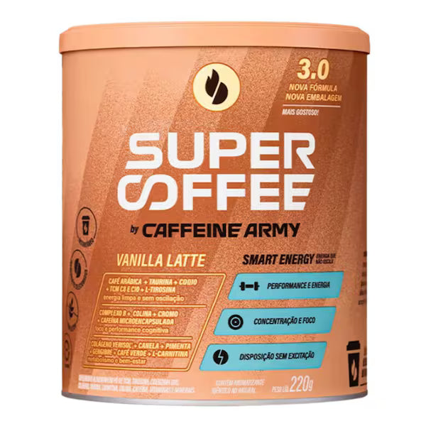 Supercoffee 3.0 Sabor Vanilla Latte Caffeine Army 220g