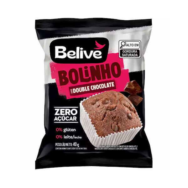 Bolinho de Muffin Double Chocolate Belive 40g